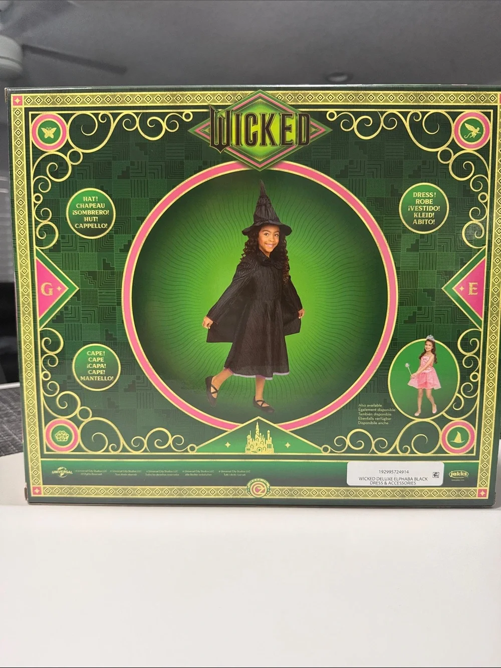 Wicked Deluxe Elphaba dress & Accessories Costume for Kids - Official Collection